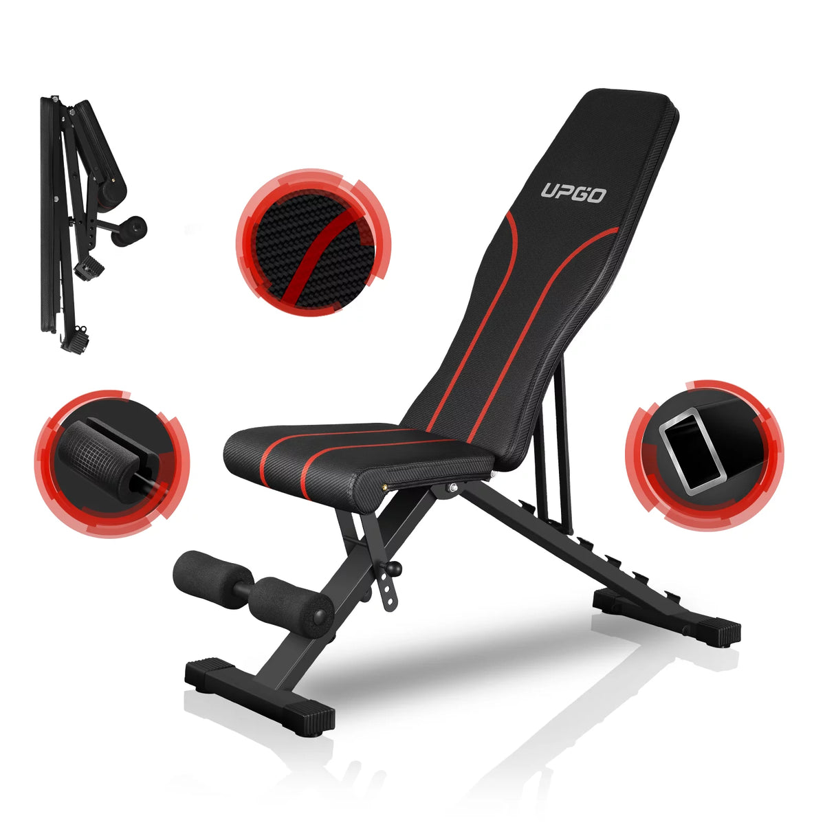 Adjustable Weight Bench 660lbs Capacity Foldable B199415