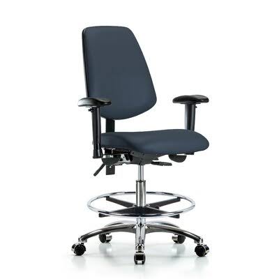 Blue Ergonomic Drafting Chair J67668