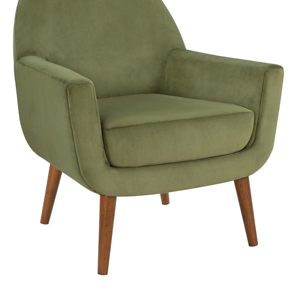 Green Velvet Arm Chair N306