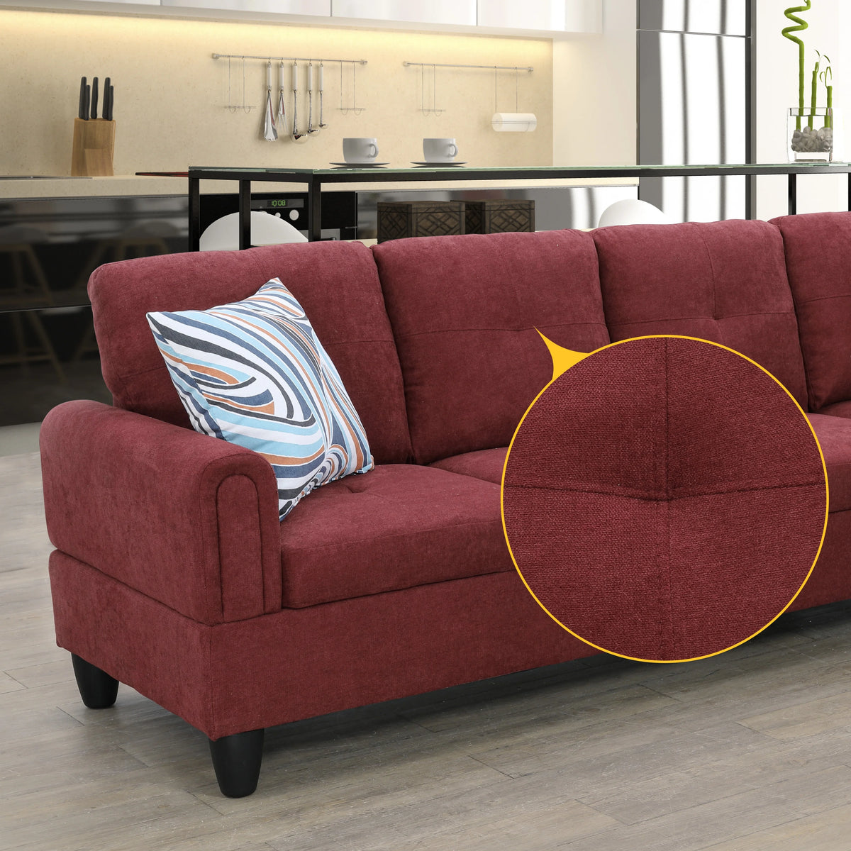 3 Piece Upholstered Sectional Right Hand Facing Z5138