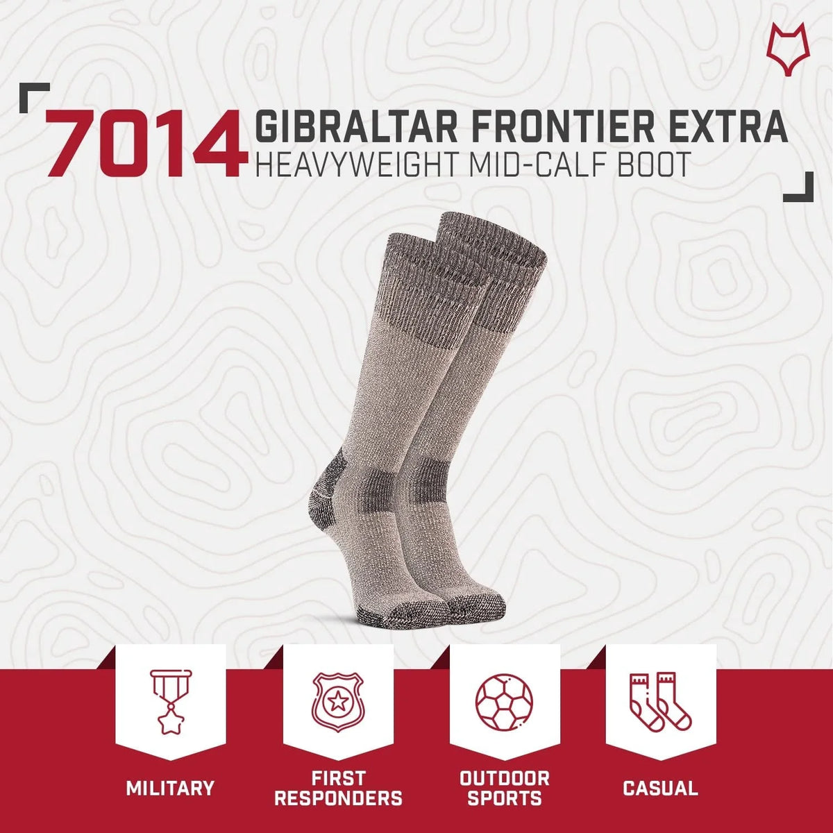 Charcoal Frontier Otc Socks D26357