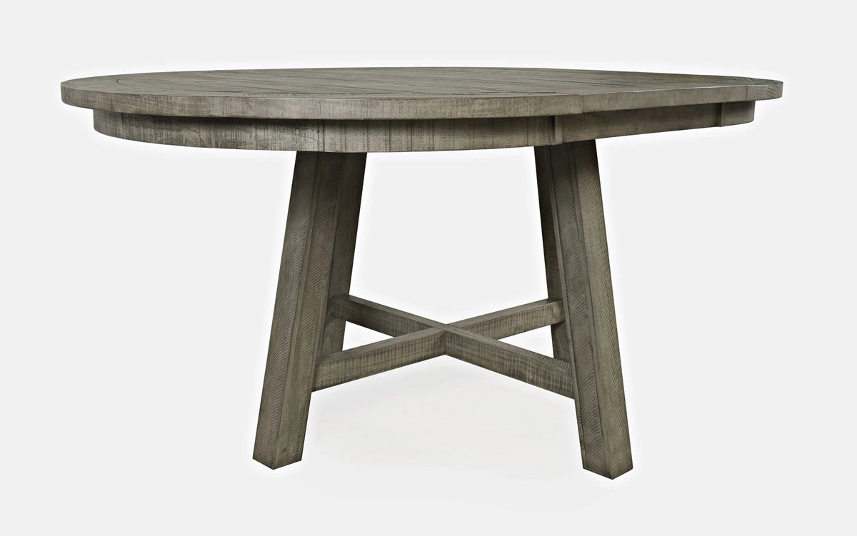 Five Piece Counter Height Dining Table Set with Cross Back Stools V94589
