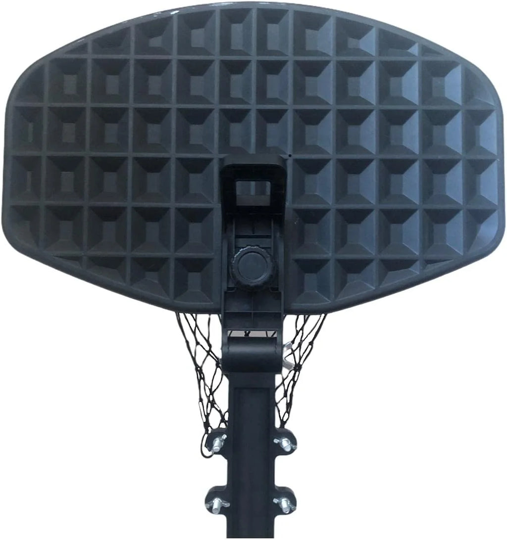 Basketball Hoop for Trampoline Backboard Toy Outdoor Sports Frame Attachment for Curved Pole F2362
