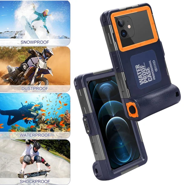 Waterproof Protective Case for Samsung Galaxy F62 and Phones Up to 6.9 Inch with Lanyard V5562