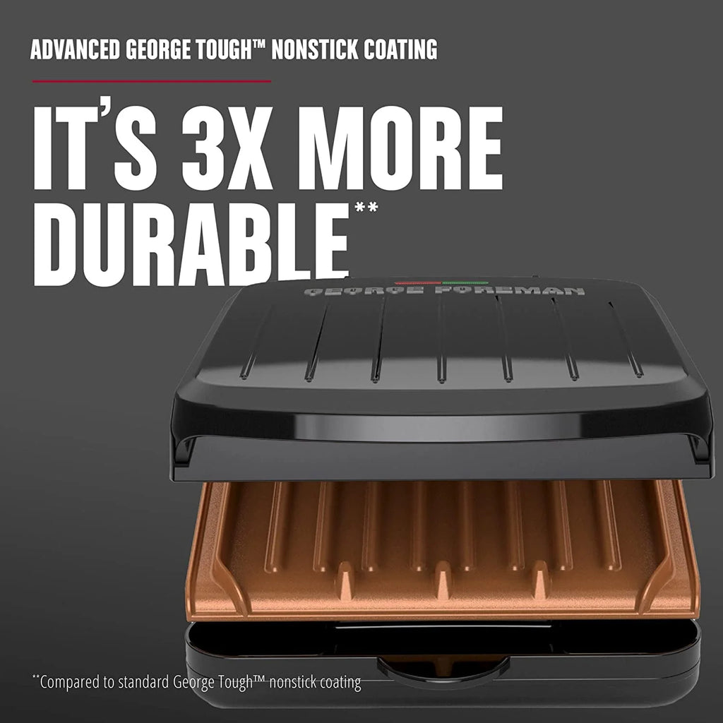 Black Electric Indoor Grill and Panini Press Q322