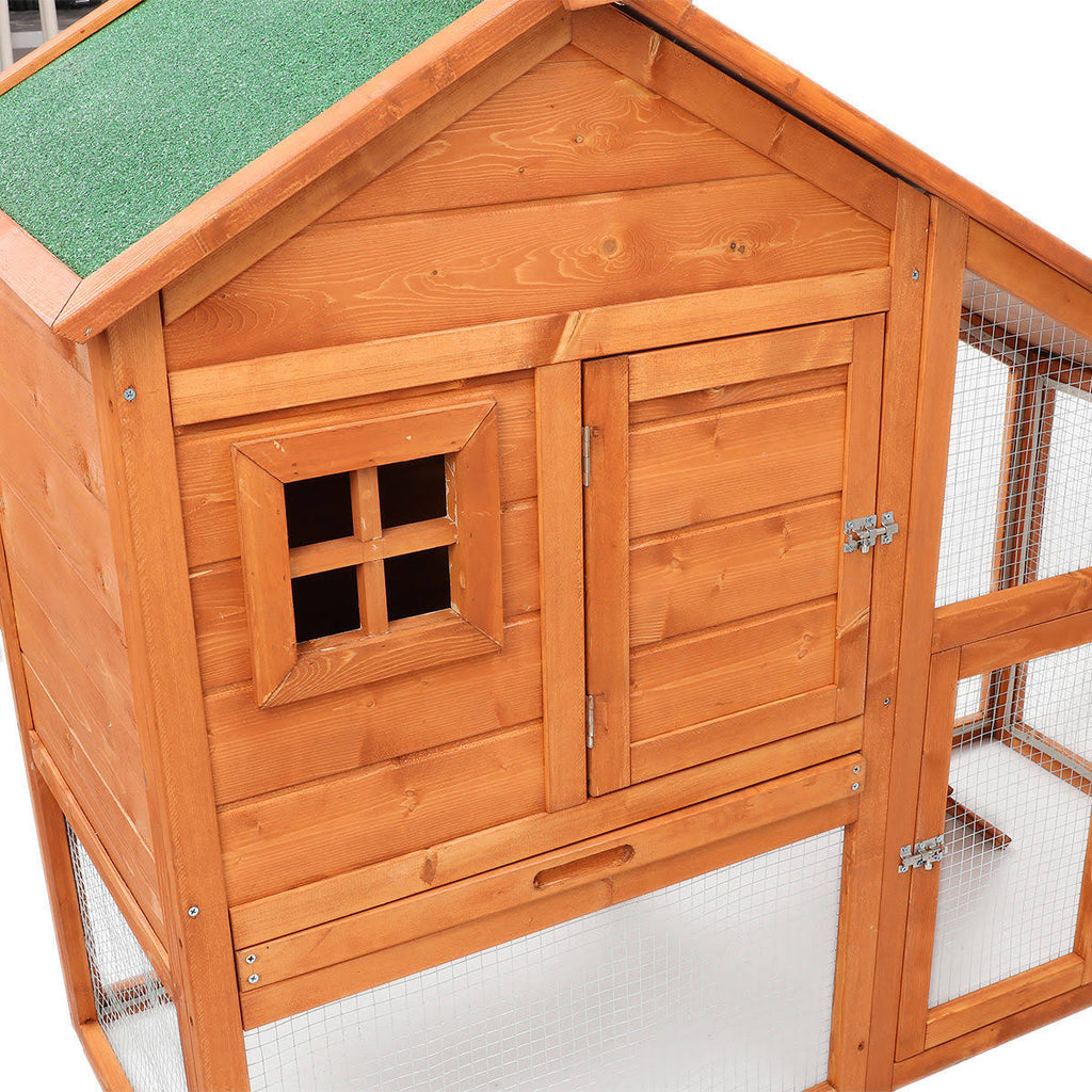 Wooden Chicken Coop Rabbit Hutch Pet Cage C613956