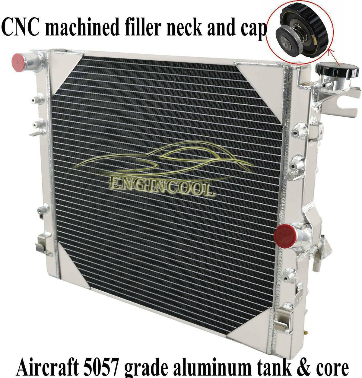 Full Aluminum Radiator for Jeep Wrangler JK V6 3.6L 3.8L Z750424