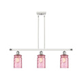 White and Polished Chrome 3 Light Island Light Q631673