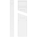 Flat Panel PVC Pilaster with Decorative Capital & Base (Pair) D501199