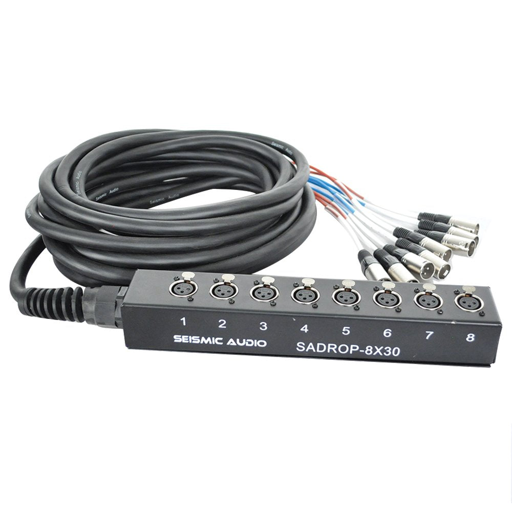 6 Channel 30-Feet Pro Audio Sub Snake Cable S3615