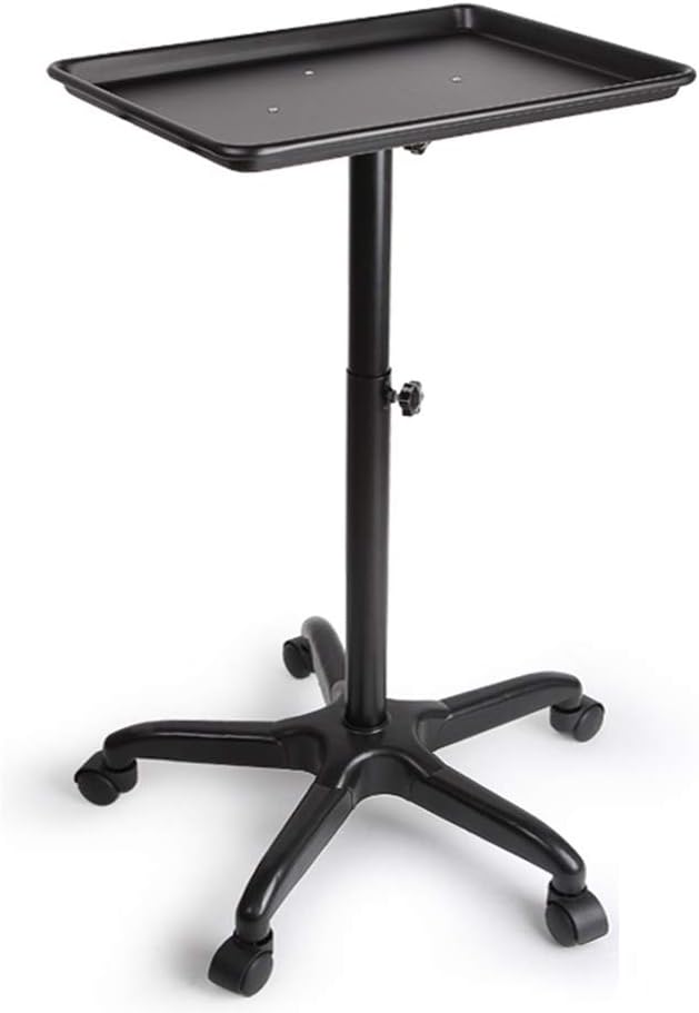 Adjustable Height Aluminum Salon Tray Cart L750