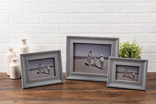 Antique Silver Distressed Wooden Picture Frame 8x10 X65013
