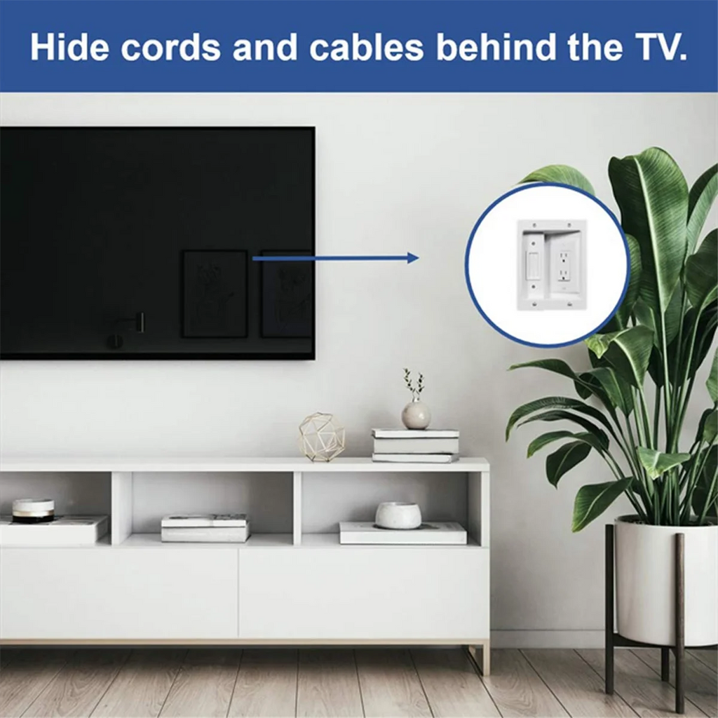 Recessed Outlet Box Cable Management Kit 15A 125V X137803