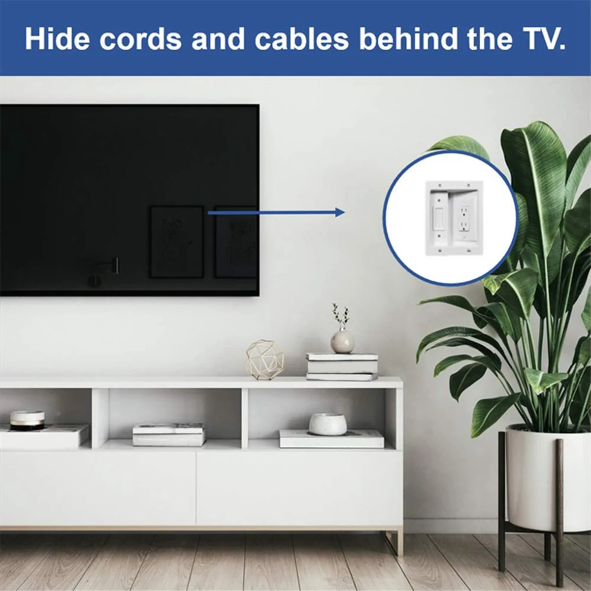 Recessed Outlet Box Cable Management Kit 15A 125V X137803