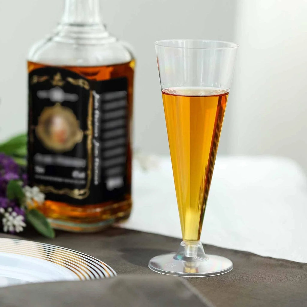 12 Oz Clear Disposable Plastic Champagne Flutes R6147