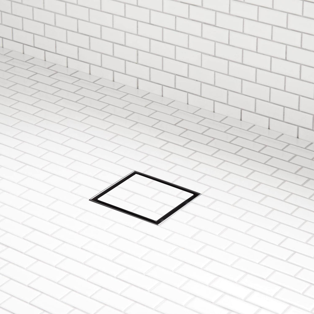 Brushed Stainless Steel Square Shower Drain Q1312