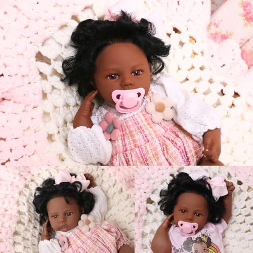 Black 17 Inch Soft Body Baby Doll with Accessories O180905