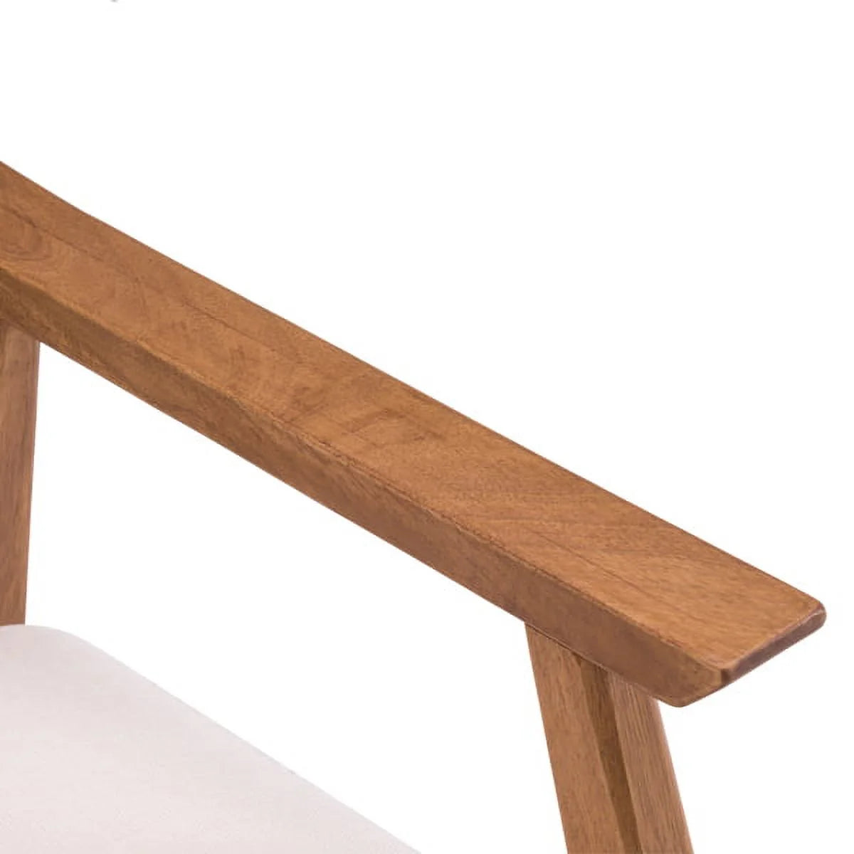 Beige Solid Wood Single Sofa Chair V667