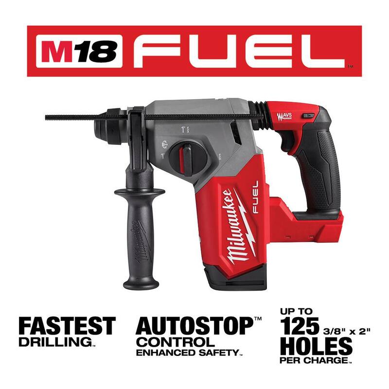 18V Brushless Cordless SDS-Plus Rotary Hammer with Grinder 2-Tool P410