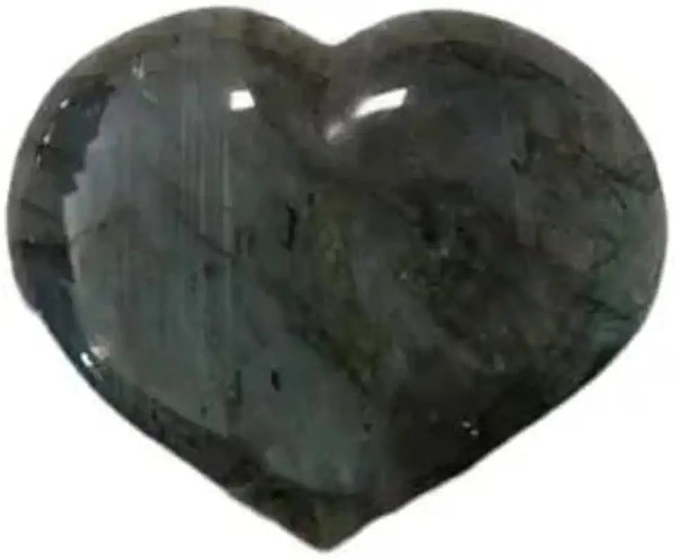 2 lb Labradorite Heart Natural Healing Crystal Worry Stone H2771
