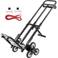 Stair Climbing Cart 460lbs Capacity Folding Trolley with 6 Wheels J770513