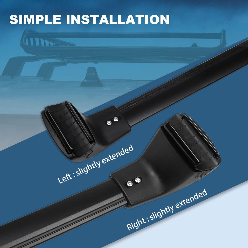 Black Roof Rack Cross Bars for Kia Telluride 2019-2022 E4451
