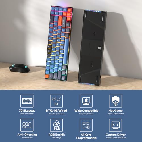 70% Layout Compact Hot Swappable Mechanical Keyboard V8429