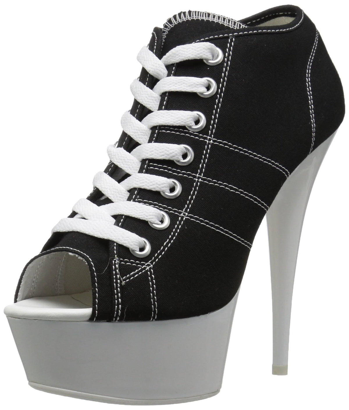 12 Black Canvas Neon White Pleaser A3139