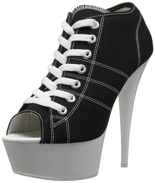 12 Black Canvas Neon White Pleaser A3139