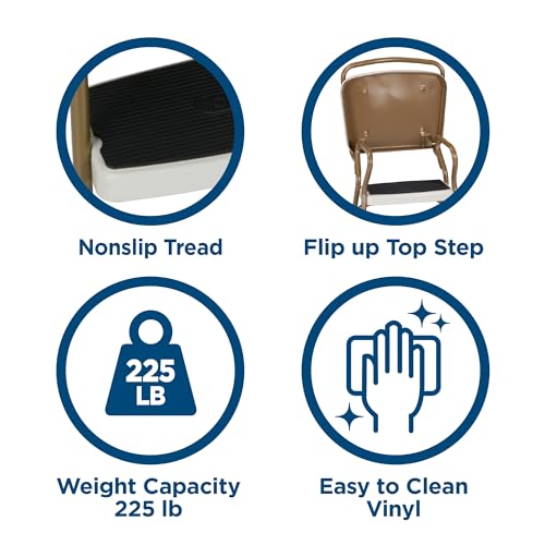 Black Chair and Step Stool N3489