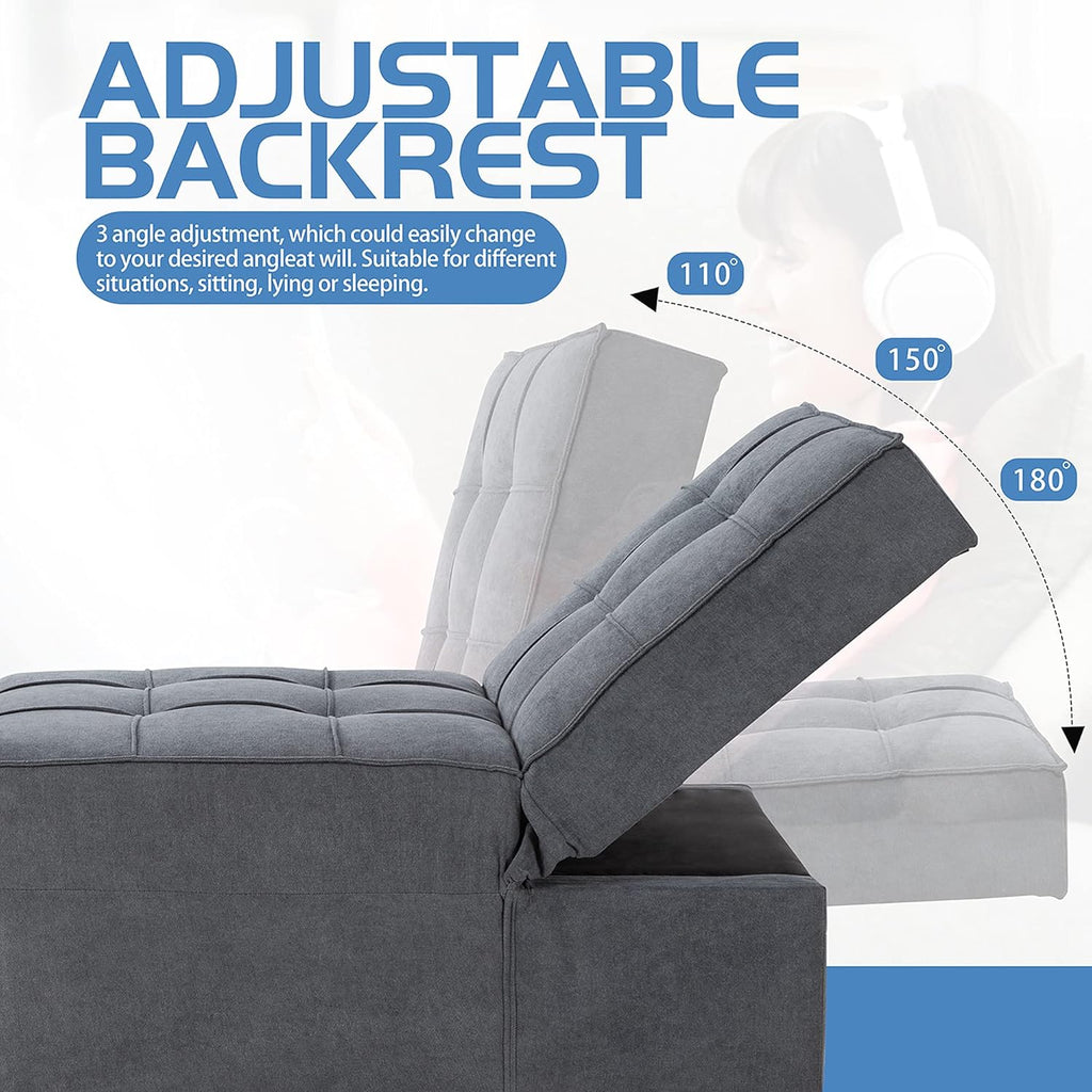 Convertible Chair Sofa Bed with Adjustable Backrest X9226