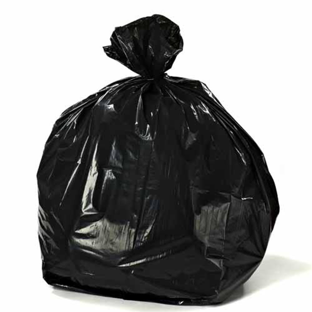 Black 55 gal. to 60 gal. Trash Bags Case of 100 Y3646