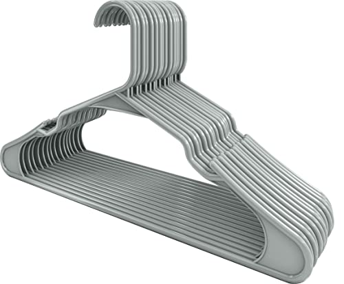 50 Pack White Plastic Clothes Hangers Q8208