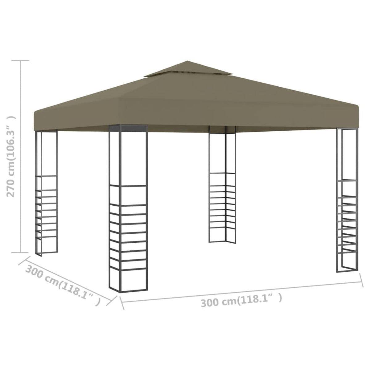 Taupe Garden Marquee C30688