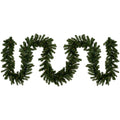 50' Prelit Artificial Christmas Garland with Clear Lights F617