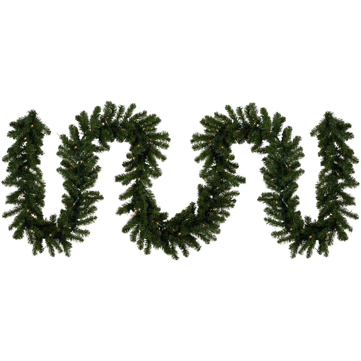 50' Prelit Artificial Christmas Garland with Clear Lights F617