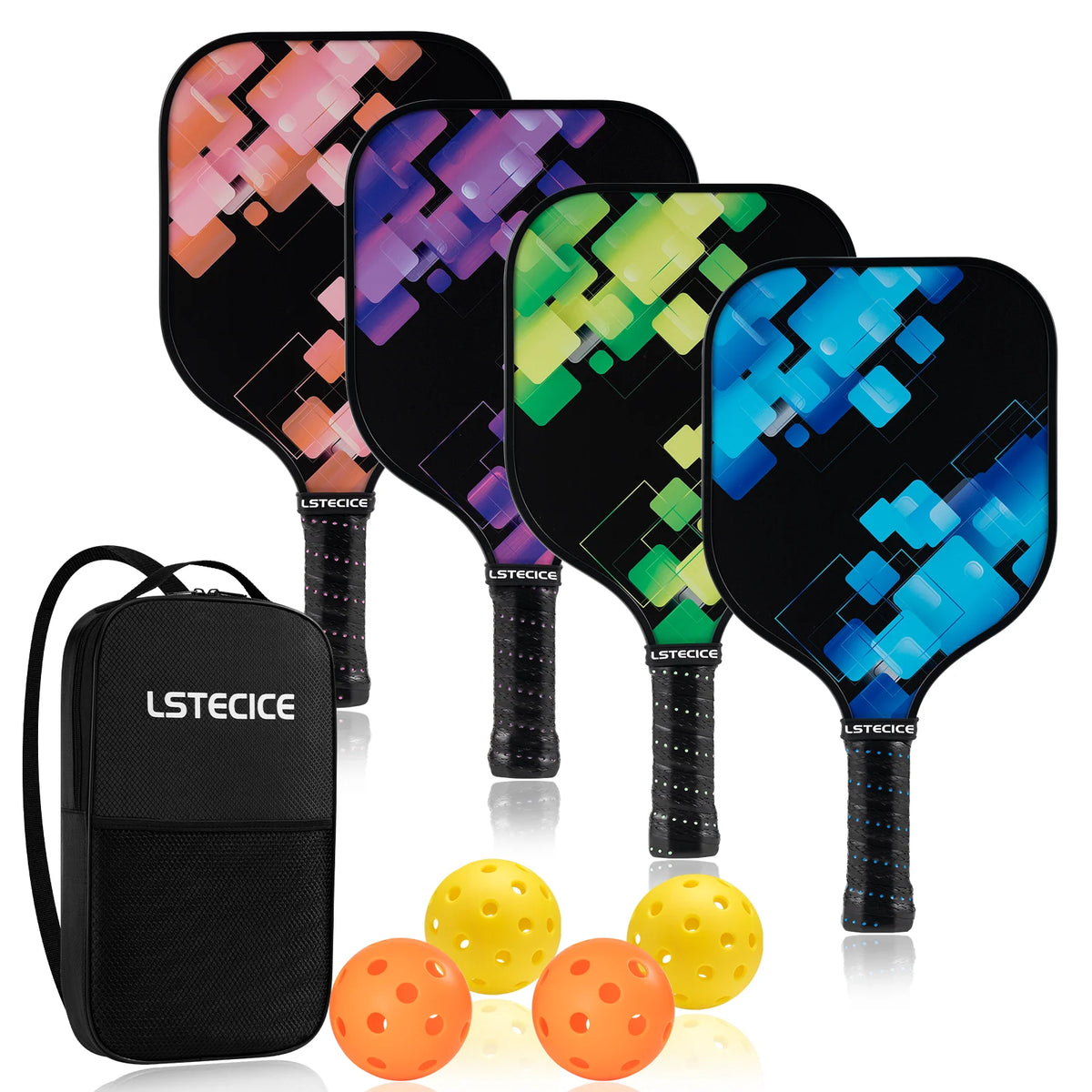 8oz Fiberglass Pickleball Paddles Set of 4 Z64602