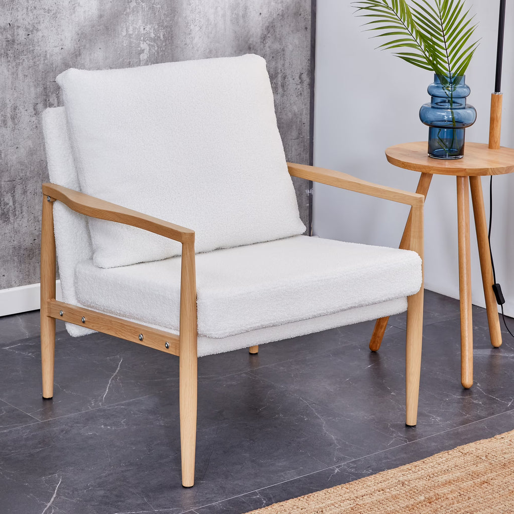 Teddy Velvet Accent Arm Chair with Metal Frame U232