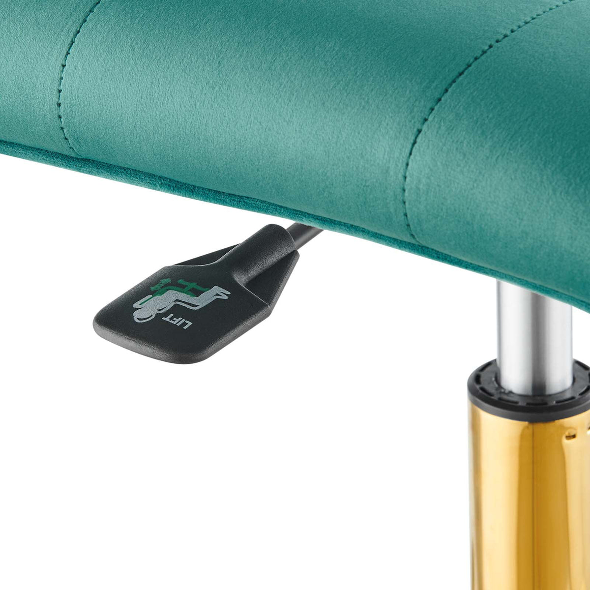 Armless Performance Velvet Office Chair T247