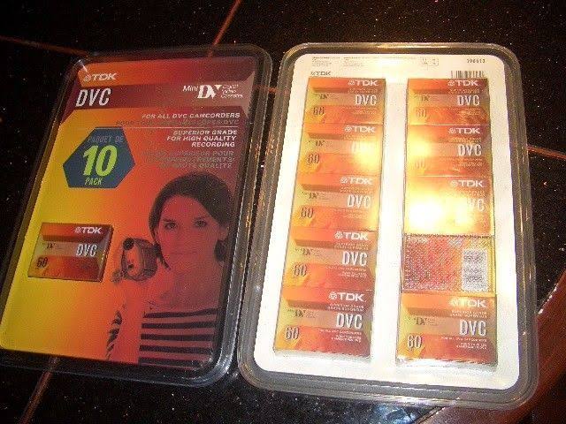 10 Pack 60 Minute Mini DV Digital Video Cassette Y674392
