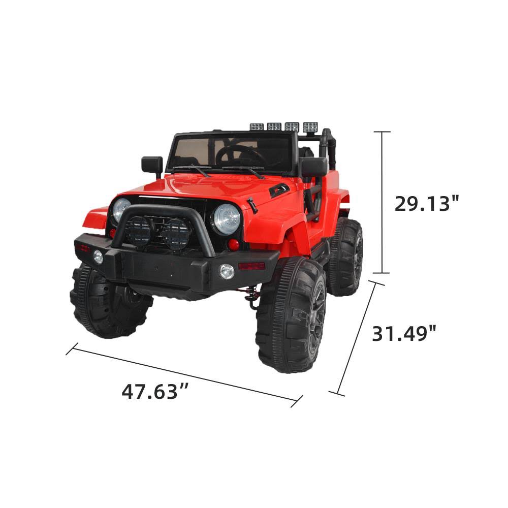Red 12V Ride on Car Truck with Remote Control R6090