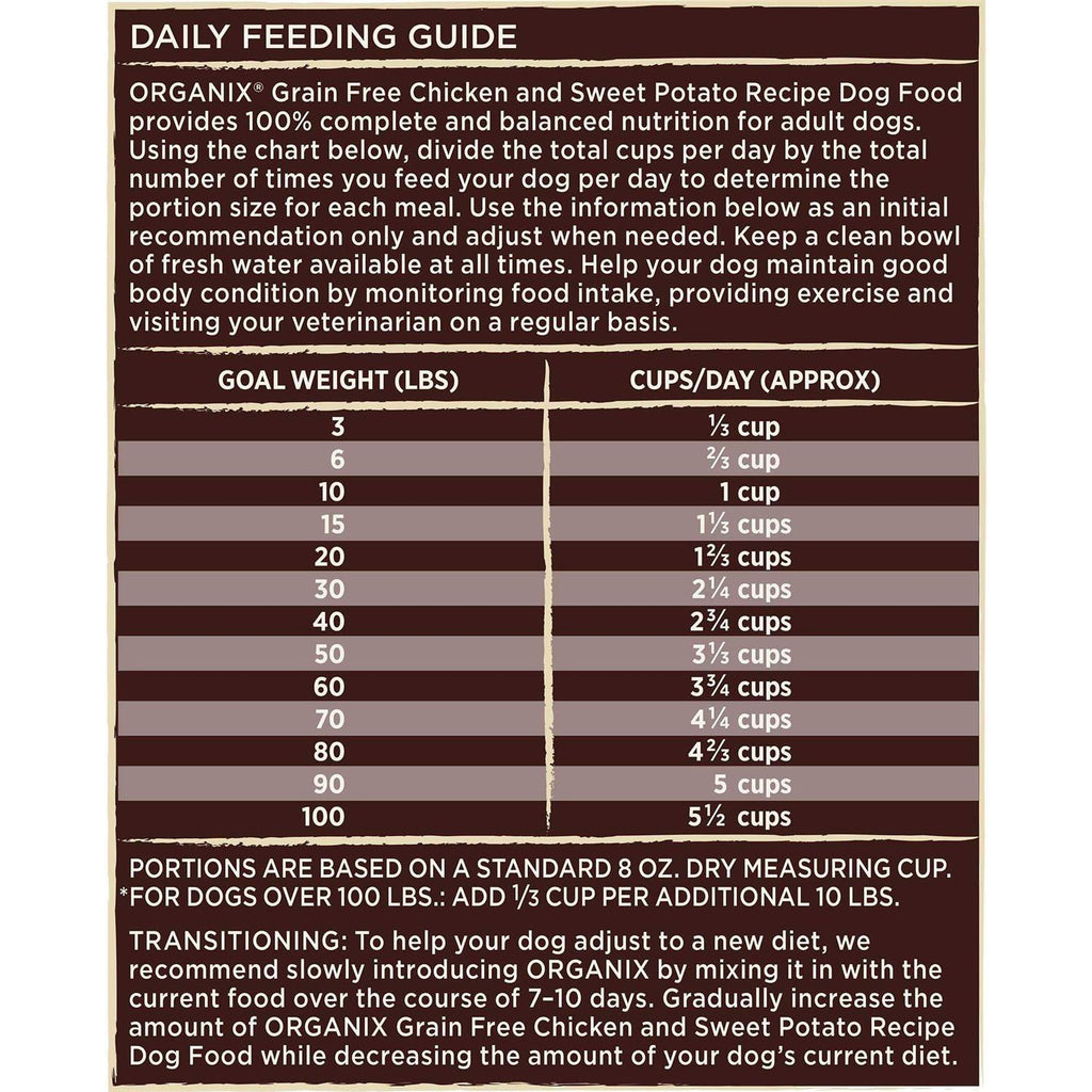 Organic Chicken Recipe Dry Dog Food B7316