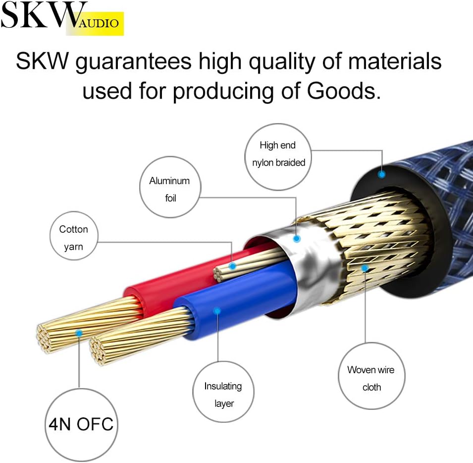 Single OFC Balanced XLR Male to XLR Female 3 PIN Microphone Cable (9.8ft, 3M) O1979
