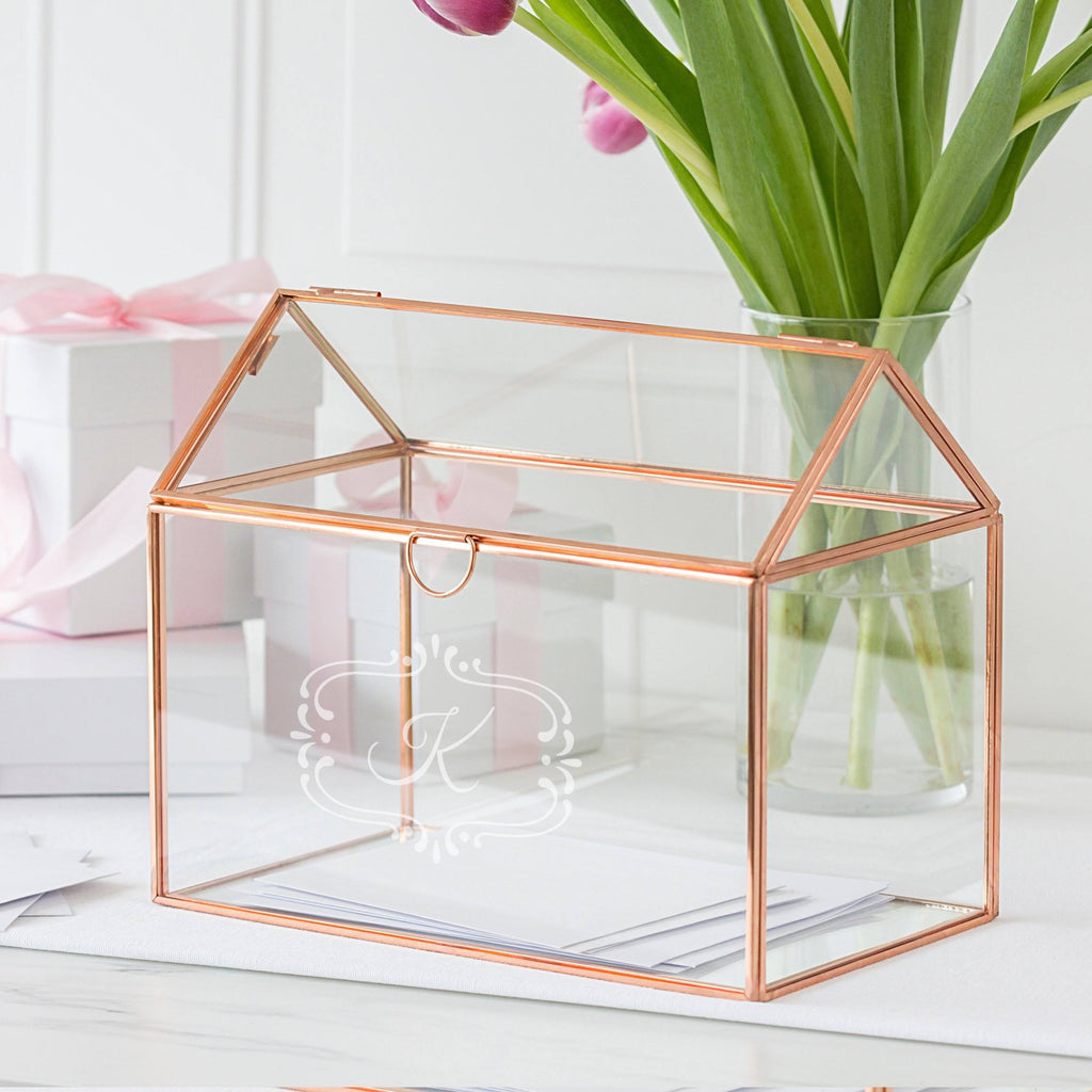 Personalized Glass Terrarium Gift Card Holder U9216