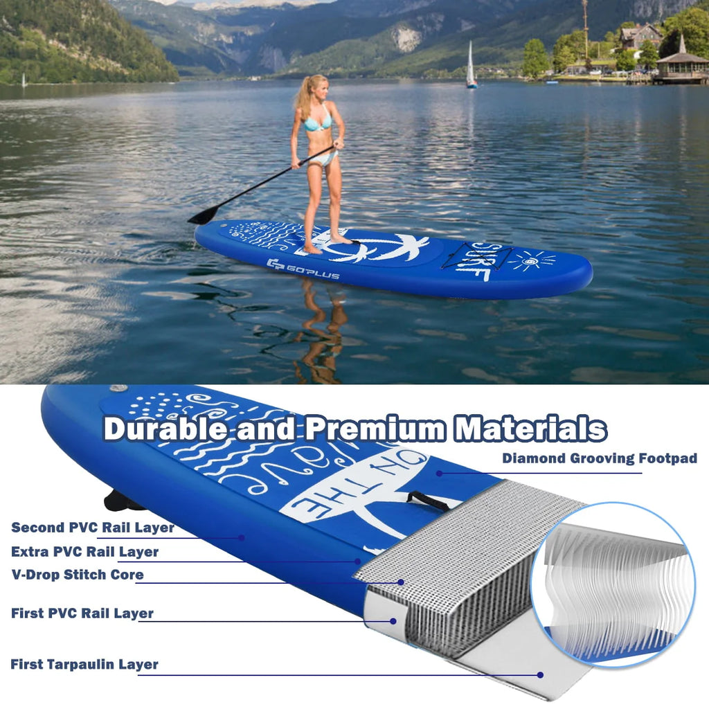 11' Inflatable Stand Up Paddle Board with Carry Bag N684