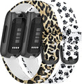 2-Pack Soft Silicone Adjustable Floral Wristband S4822