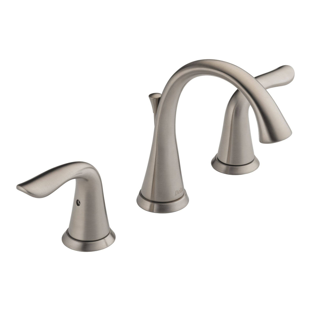 Stainless Two Handle Widespread Bathroom Faucet B931