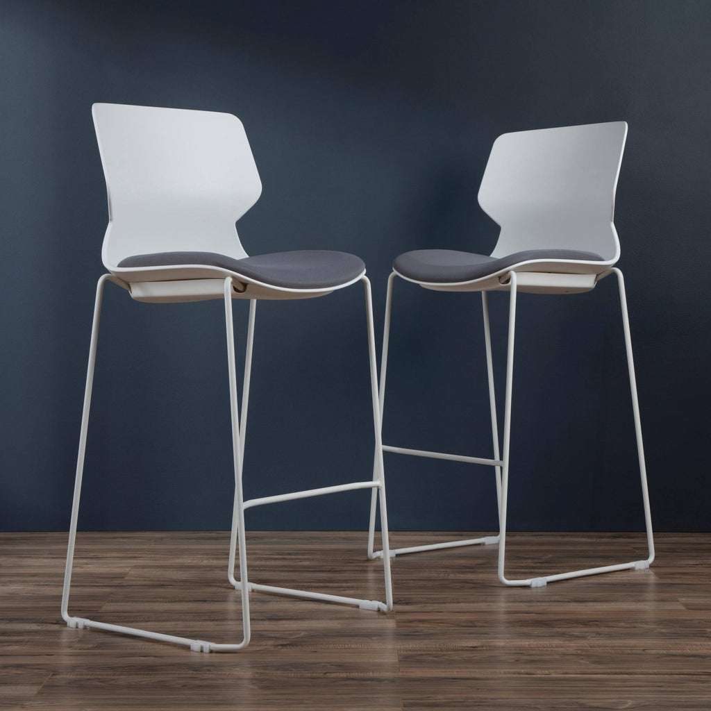 Black/Charcoal Guest Stool, 2 Pack E95262