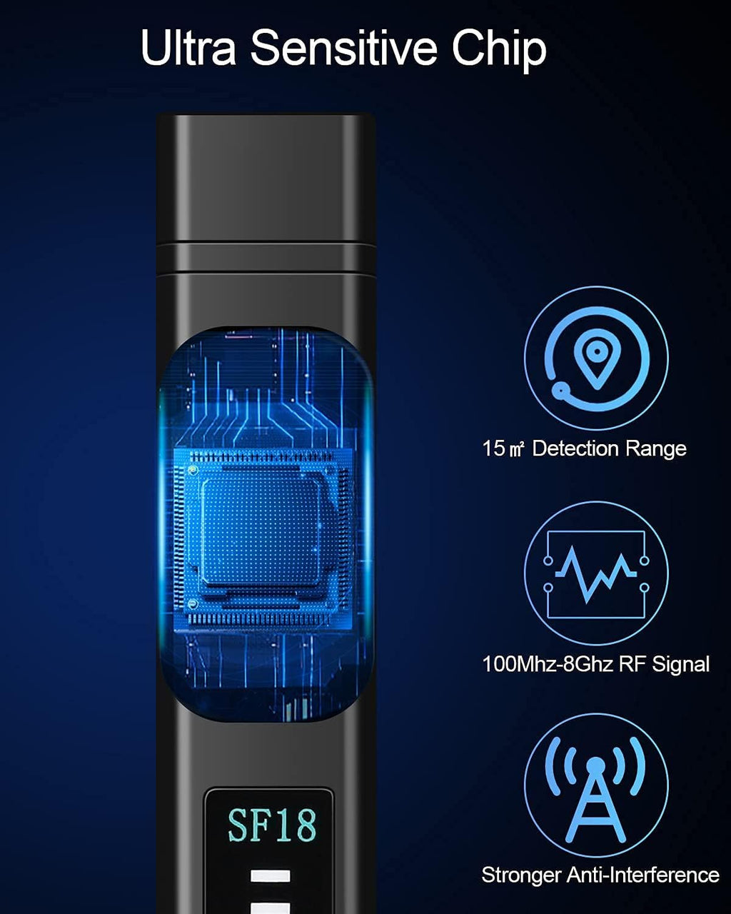 Hidden Camera Detector with 12 Levels Sensitivity Y7692