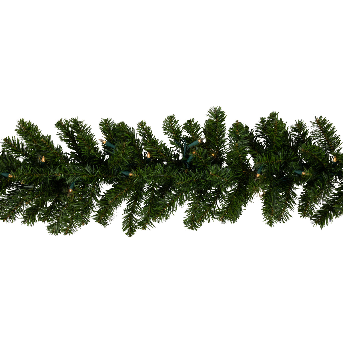 50' Prelit Artificial Christmas Garland with Clear Lights F617